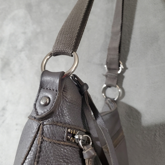 The Sak Gray Leather Reseda Crossbody Bag - Picture 6 of 17